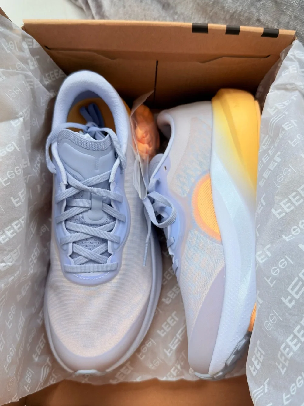 lululemon athletica Lavender Running Shoe with Peach Accent